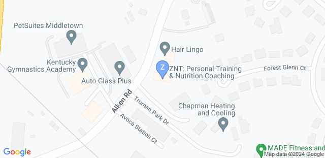 Map to ZNT Personal Training